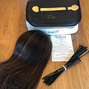 Brunette Beehive Cheer ponytail